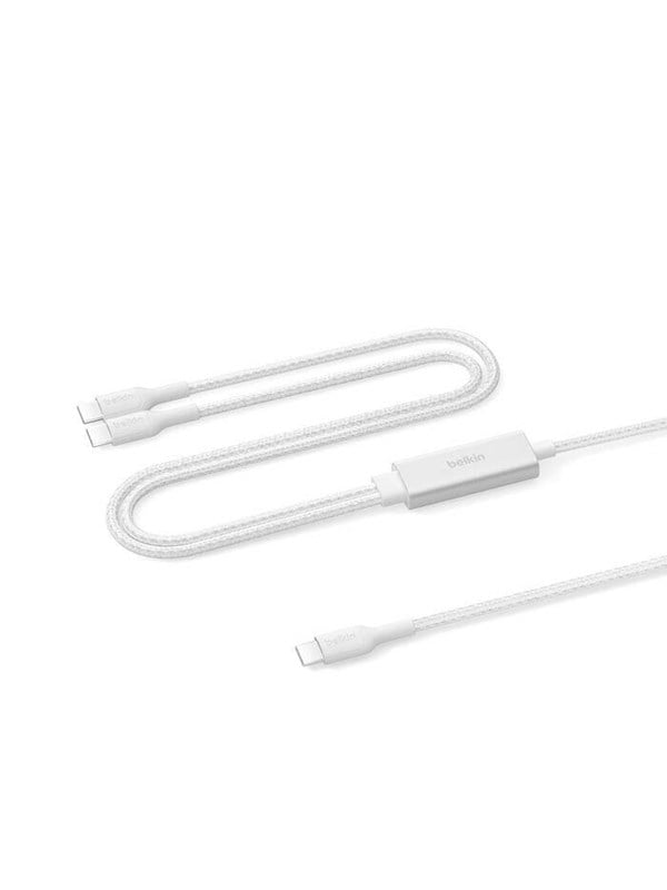 Belkin BOOSTCHARGE Pro 140W Dual USB-C Cable 1.5m White