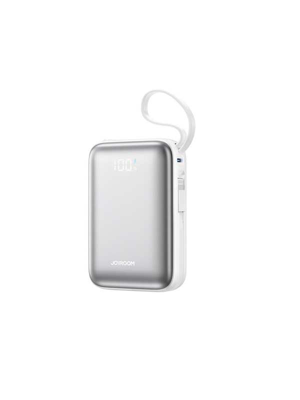 Joyroom JR-PBF29 20000mAh 22.5W Powerbank with Double Cable - White - 20000 mAh