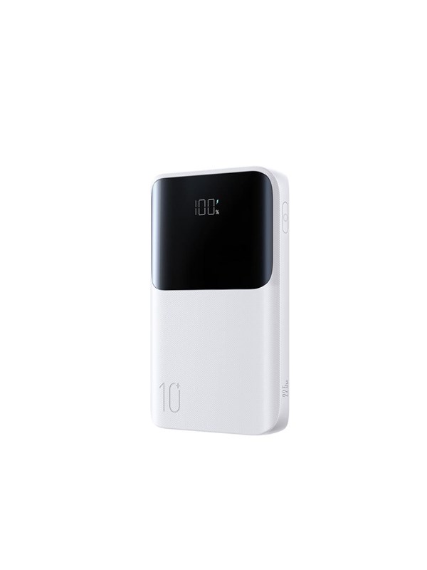 Joyroom JR-QP191 Star Series Mini 10000mAh 22.5W Powerbank with Digital Display - White - 10000 mAh