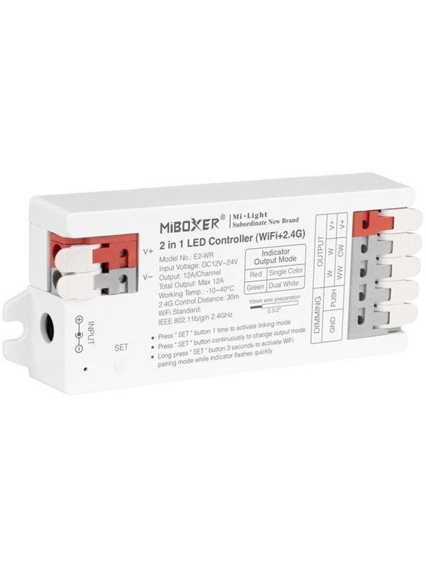 MiBoxer E2-WR 2-i-1 LED-kontroller