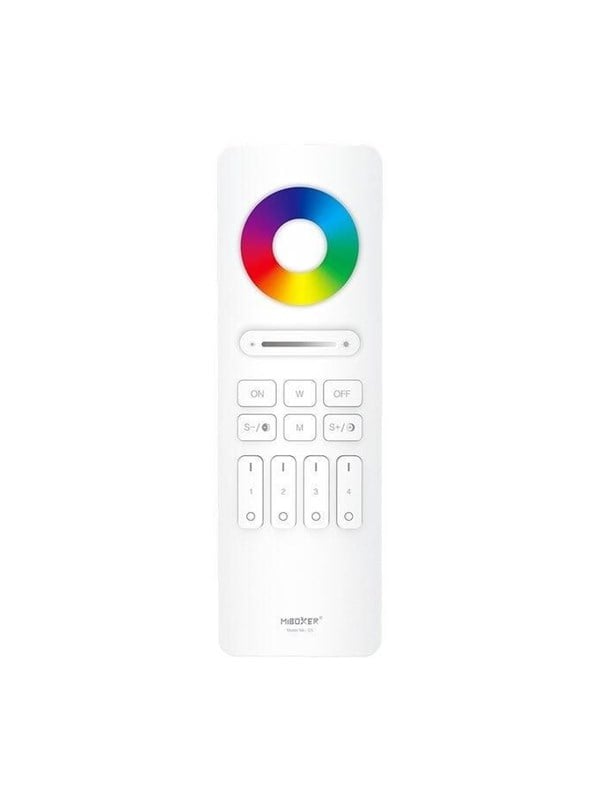 Miboxer Fjernbetjening – Hvid – RGB-CCT – 4 Zoner – 2.4GHz RF