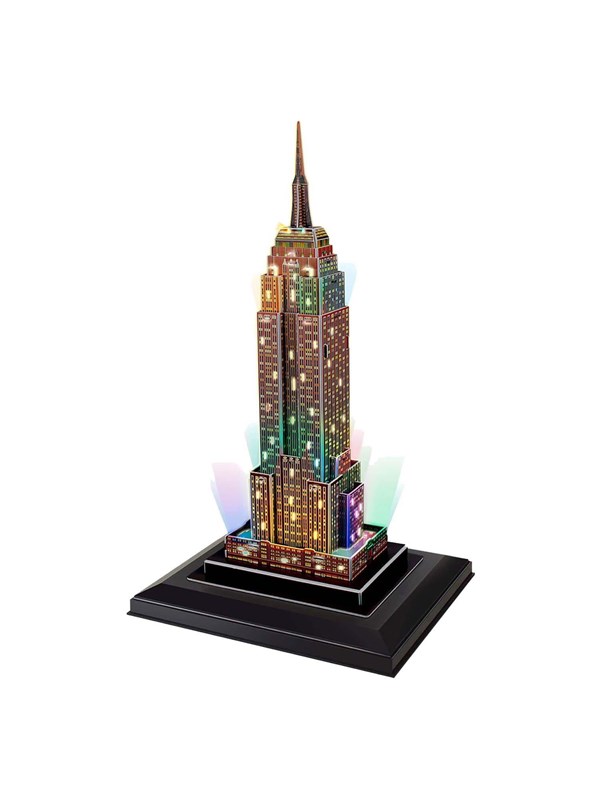 Cubic Fun 3D Puzzle Empire State Building with LED Lighting 3D Puslespill