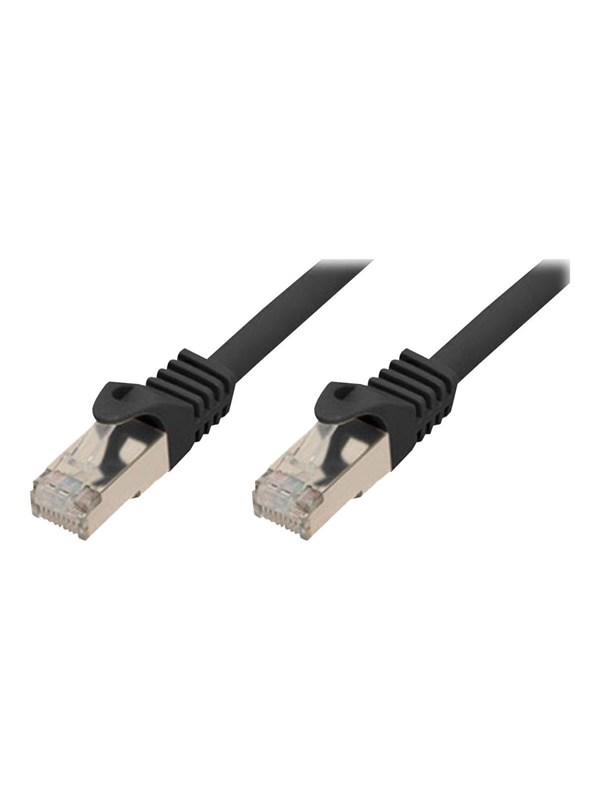 SCONN Shiverpeaks BASIC-S patch cable - 1 m - black - Svart - 1meter
