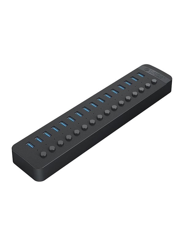ORICO CT2U3-16AB 16x USB-A 3.0 Hub with Switches - Black USB-hub - USB 3.0 - 16 porter - Svart