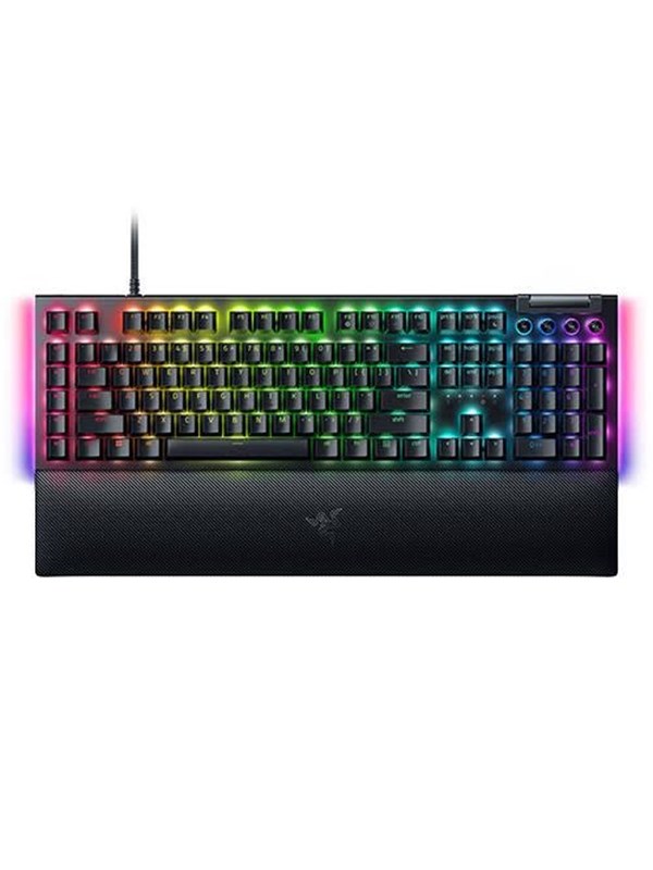 Razer BlackWidow V4 - Green Mechanical (Clicky) - Gamingtastatur - Fransk - Svart