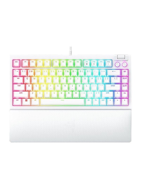 Razer BlackWidow V4 75% Hotswap - Tactile Mechanical - Gamingtastatur - Uten numpad - Engelsk (USA) - Hvit
