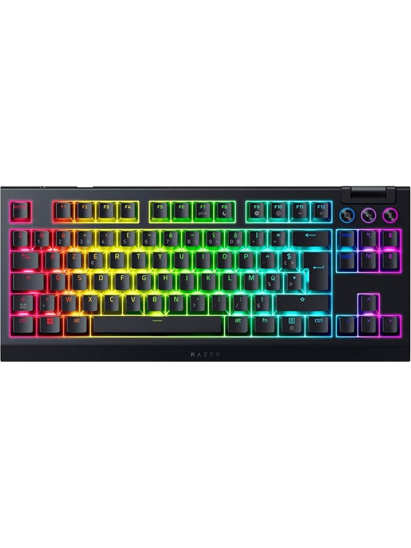 Razer BlackWidow V4 TKL HyperSpeed - Orange Mechanical - Gamingtastatur - Uten numpad - Fransk - Svart