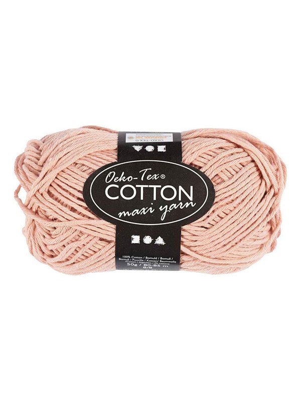 Creativ Company Cotton yarn Size 8/8 L: 80-85 M Beige - 50gr.