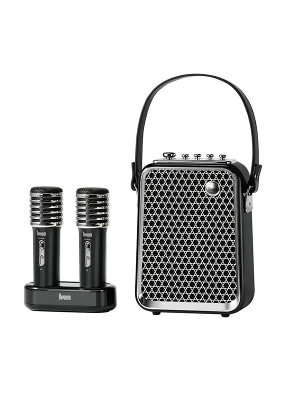 Divoom SongBird-HQ2 Karaoke speaker with 2 microphones - Black