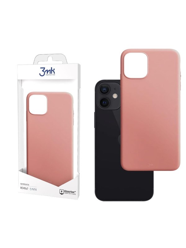 iPhone 13 mini-deksel fra 3mk Matt Case-serien - rosa