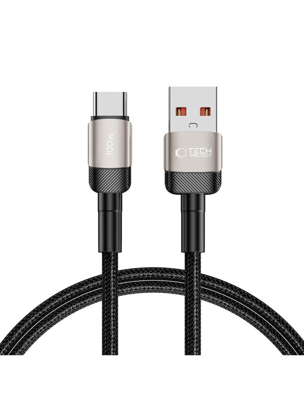 Tech-Protect UltraBoost Evo Cable USB-C / USB-A 100W 5A 1m - Titanium