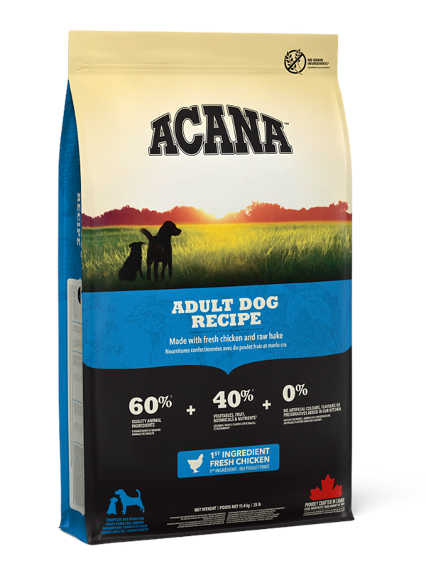 Acana Adult Dog Recipe Dry Dog Food 17 kg