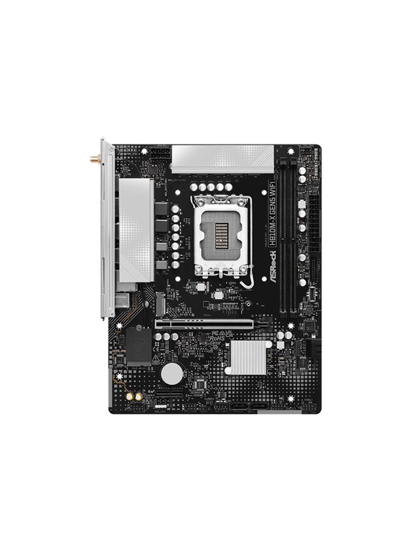 ASRock H810M-X Gen5 WiFi - motherboard - micro ATX - LGA1851 Socket - H810 Hovedkort - Intel H810 - Intel LGA1851 - DDR5 RAM - Micro-ATX