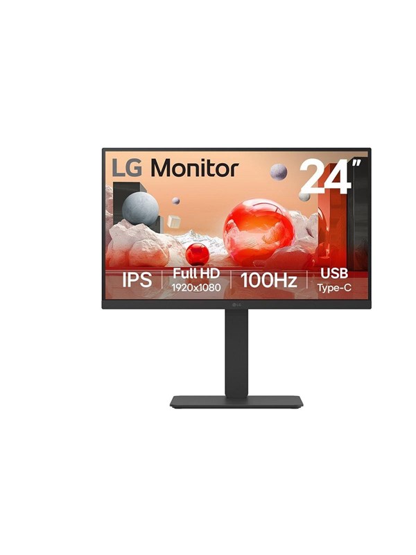 24" LG 24BA650-B - LCD monitor - Full HD (1080p)