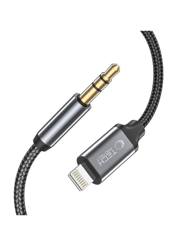 Tech-Protect UltraBoost Lightning audio cable / mini jack 3.5mm 1m - black