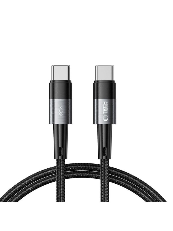 Tech-Protect  UltraBoost USB-C / USB-C PD 60W 3A 1m Cable - Grey