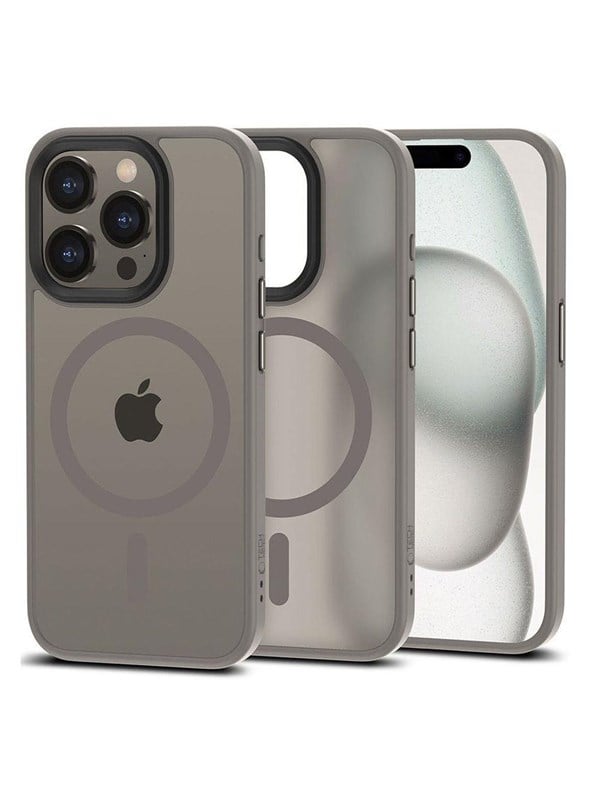 Tech-Protect MagMat MagSafe Case for iPhone 15 Pro - Titanium Matte
