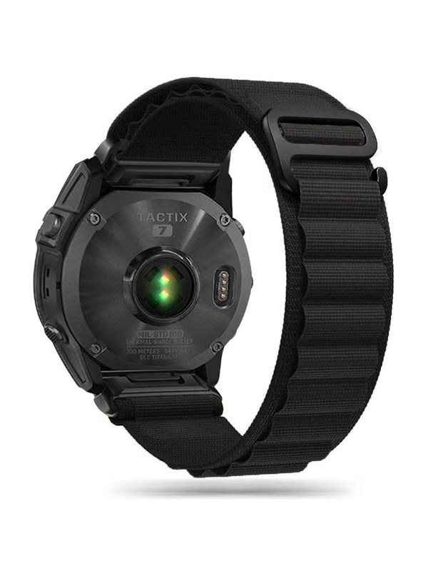 Tech-Protect Nylon Pro Strap for Garmin Fenix 3 / 5X / 3HR / 5X Plus / 6X / 6X Pro / 7X - Black