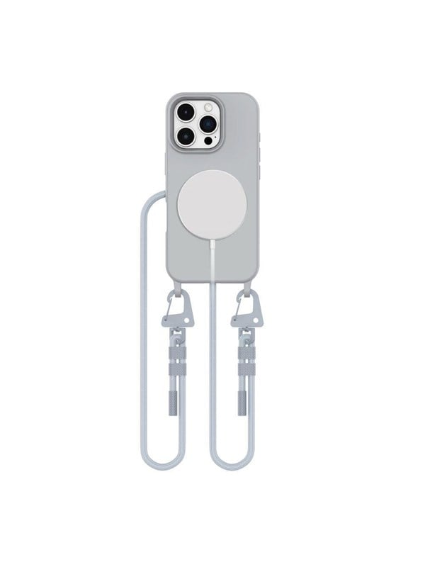 Tech-Protect MagNecklace MagSafe Case with Lanyard for iPhone 16 Pro Max - Gray