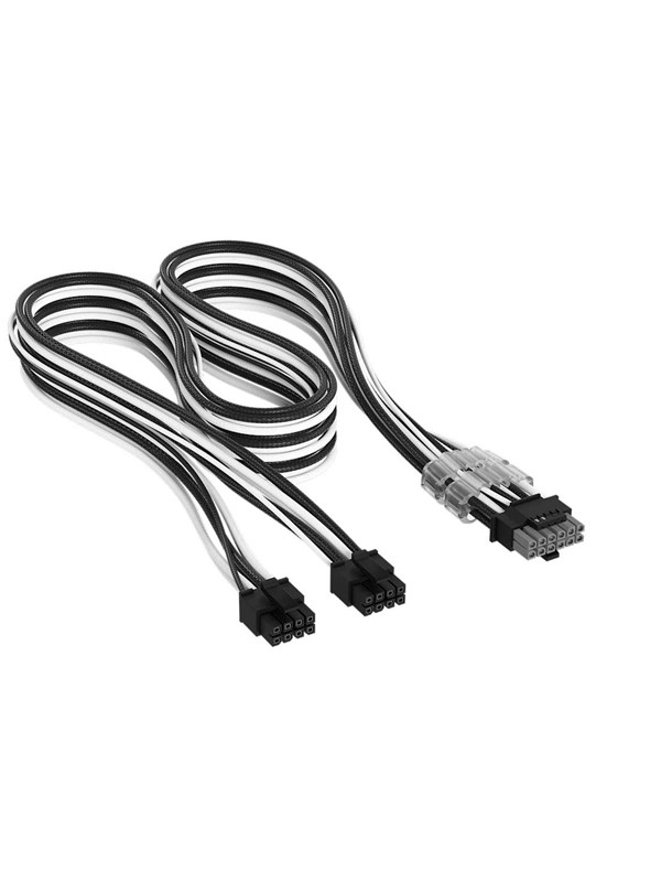 Corsair Elite Premium Individually Sleeved 2x 8-Pin to PCIe 12V-2x6 600W (Type 5) - Svart