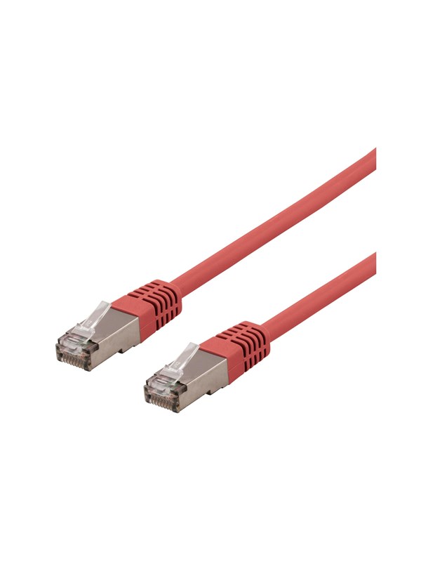 Deltaco SFTP-61RH - patch cable - 1 m - red - Rød - 1m