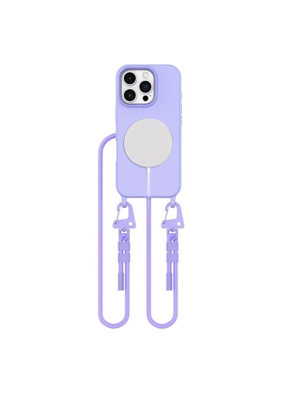 Tech-Protect MagNecklace MagSafe Case with Lanyard for iPhone 16 Pro - Purple