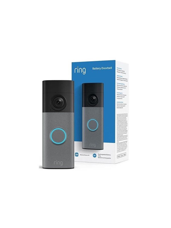 Ring Battery Video Doorbell – Retinal 2K – Specled Grey