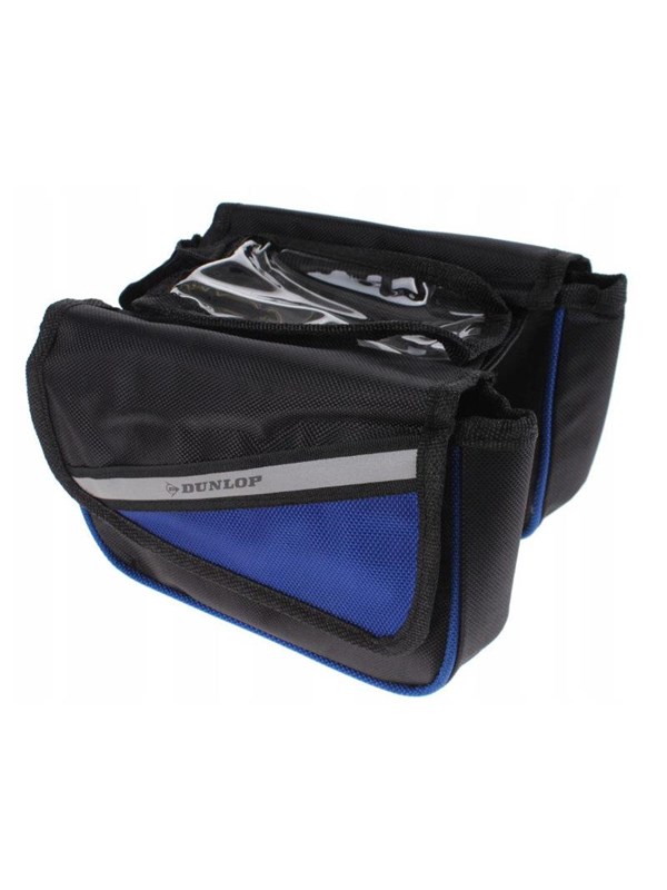 Dunlop - Bike bag / pannier for frame - Black/Blue