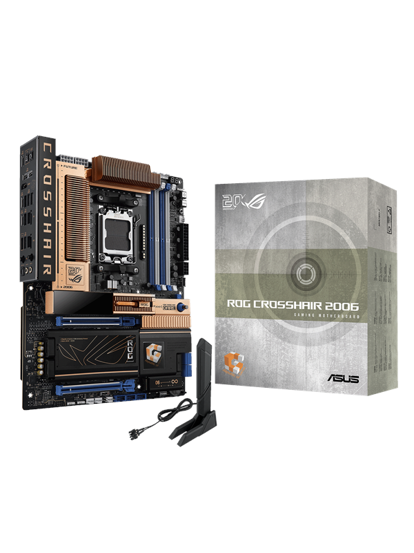 ASUS ROG CROSSHAIR 2006 Hovedkort - AMD X870E - AMD AM5 - DDR5 RAM - ATX