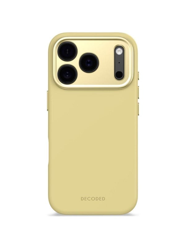 Decoded - AntiMicrobial Silicone Backcover for iPhone 17 Pro - Yuma Yellow