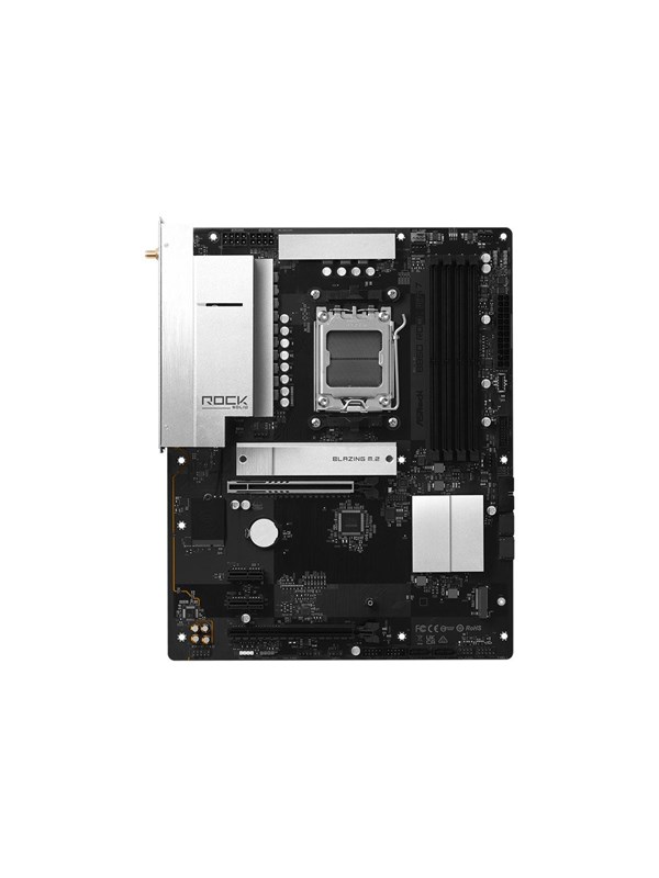 ASRock B850 Rock WiFi 7 - motherboard - ATX - Socket AM5 - AMD B850 Hovedkort - AMD B850 - AMD AM5 - DDR5 RAM - ATX