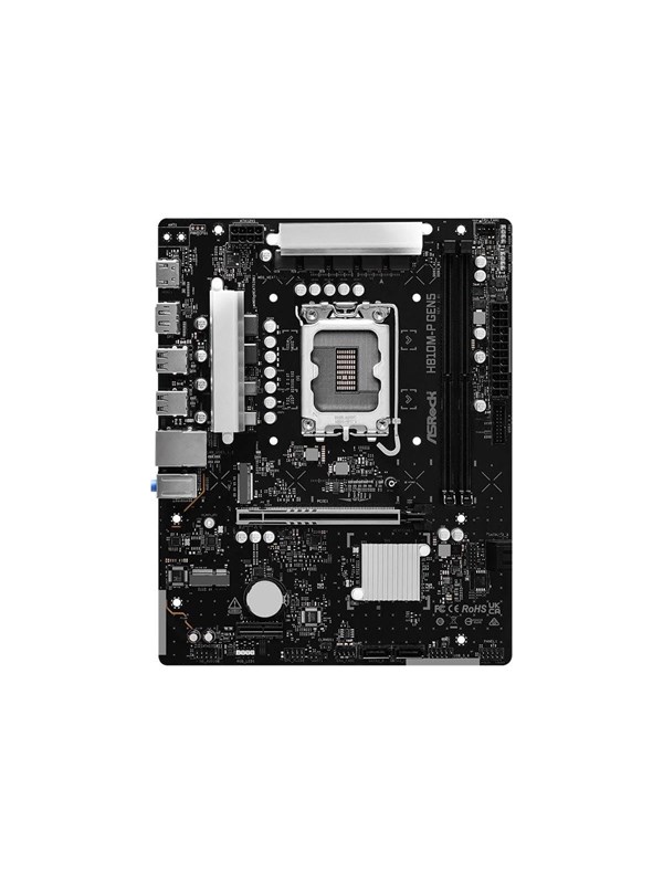 ASRock H810M-P Gen5 - motherboard - micro ATX - LGA1851 Socket - H810 Hovedkort - Intel H810 - Intel LGA1851 - DDR5 RAM - Micro-ATX