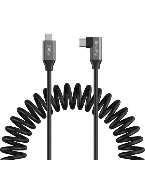 SmallRig 5730 USB-C Data Cable Coiled (Straight to Angled)