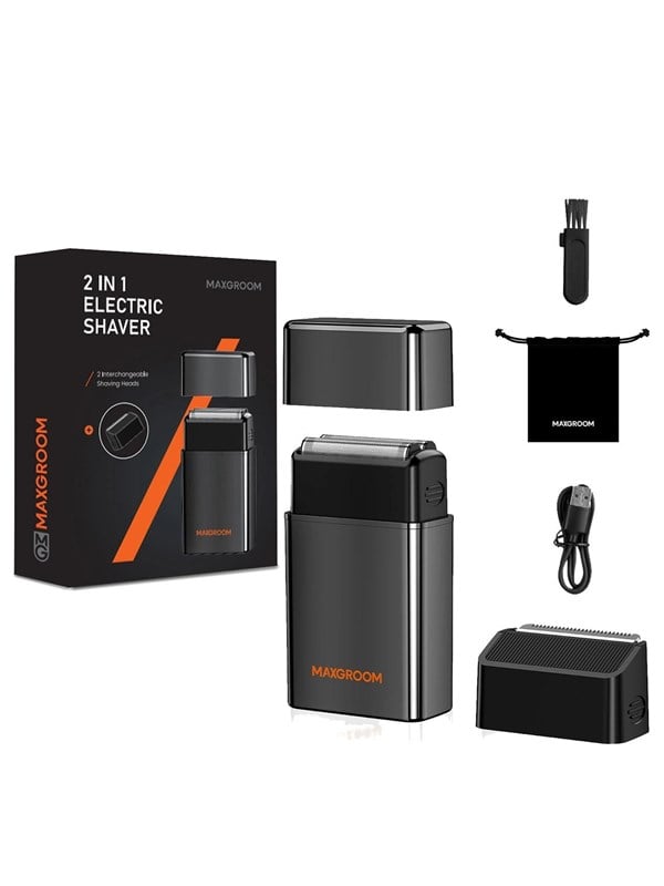 MAXGROOM Barbermaskin ZG-F5580 2-in-1 Electric Shaver - Black