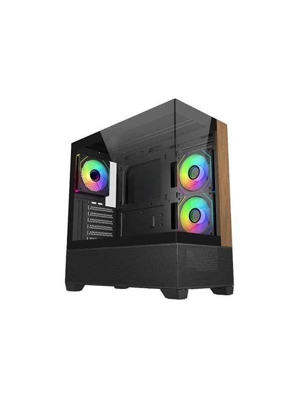 Cooler Master Elite 690 Wood - Kabinett - Tower - Svart