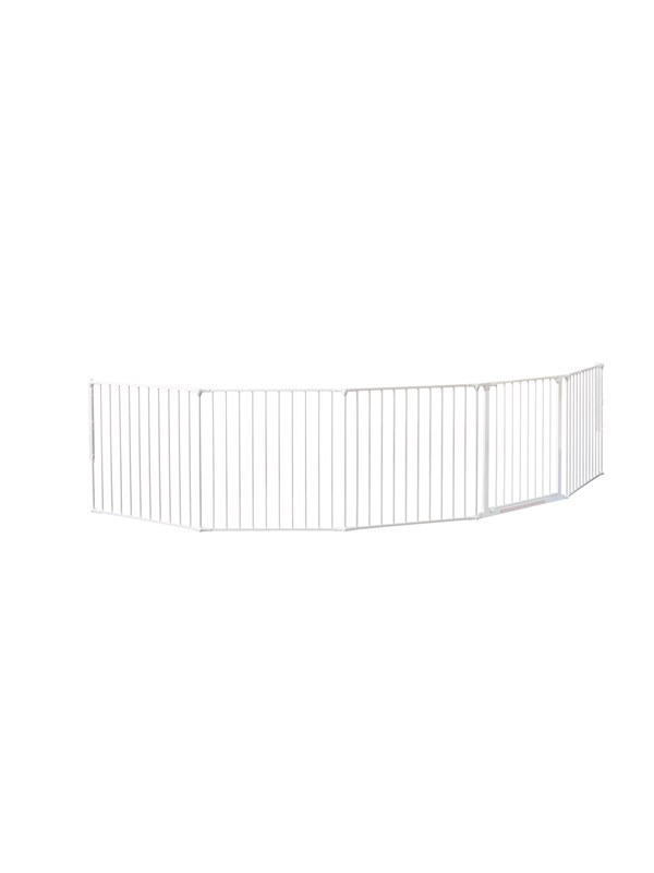 BabyDan Flex XXL sikkerhedsgitter hvid 278-350 cm