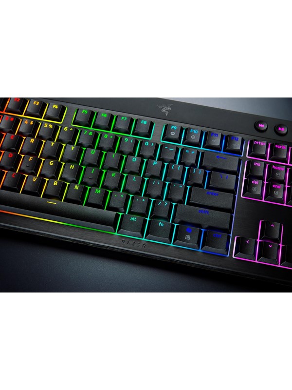 Razer BlackWidow V4 Low-Profile HyperSpeed - Gamingtastatur - Engelsk (USA) - Svart