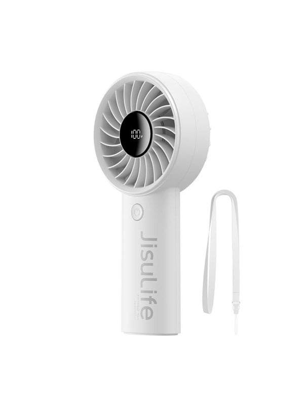 Jisulife Handheld Fan Life4 3600mAh Portable USB Fan - Gray - 3600 mAh