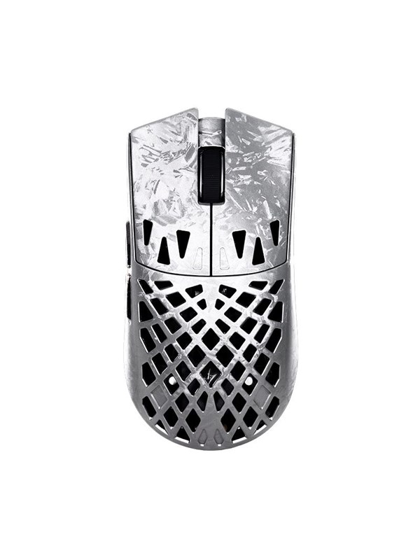 ATK Blazing Sky GHOST Ultimate Hollow Carbon Fiber Wireless Gaming Mouse - Gaming mus - Optisk - 5 knapper - Sølv