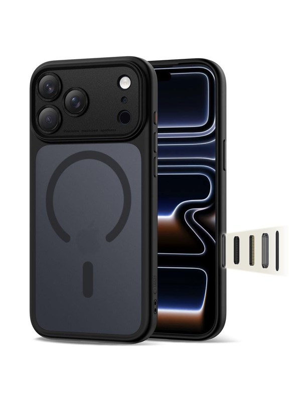 Tech-Protect Magpeak Magsafe CC Case for iPhone 17 Pro Max - Matte Black