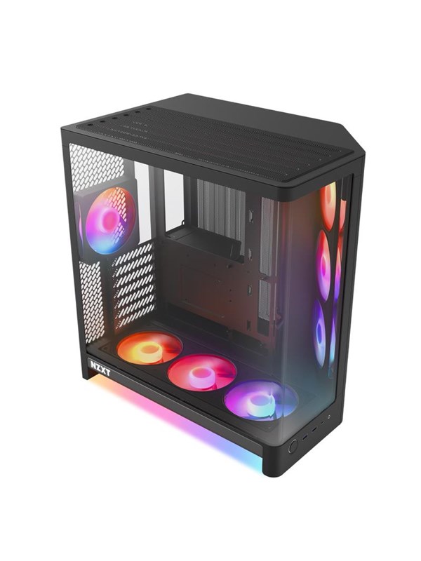 NZXT H6 RGB+ (2026) - All Black - Kabinett - Miditower - Svart