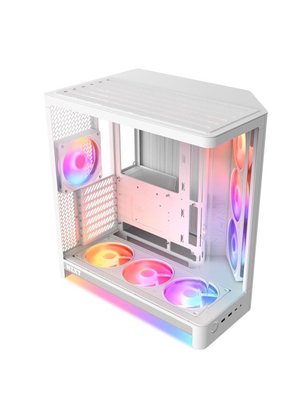 NZXT H6 RGB+ (2026) - All White - Kabinett - Miditower - Hvit