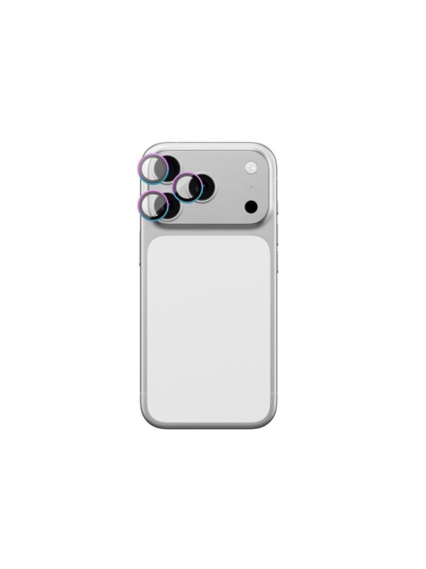 AmazingThing Lens Glass for iPhone 17 Pro / Pro Max with Rainbow Aluminum Frame