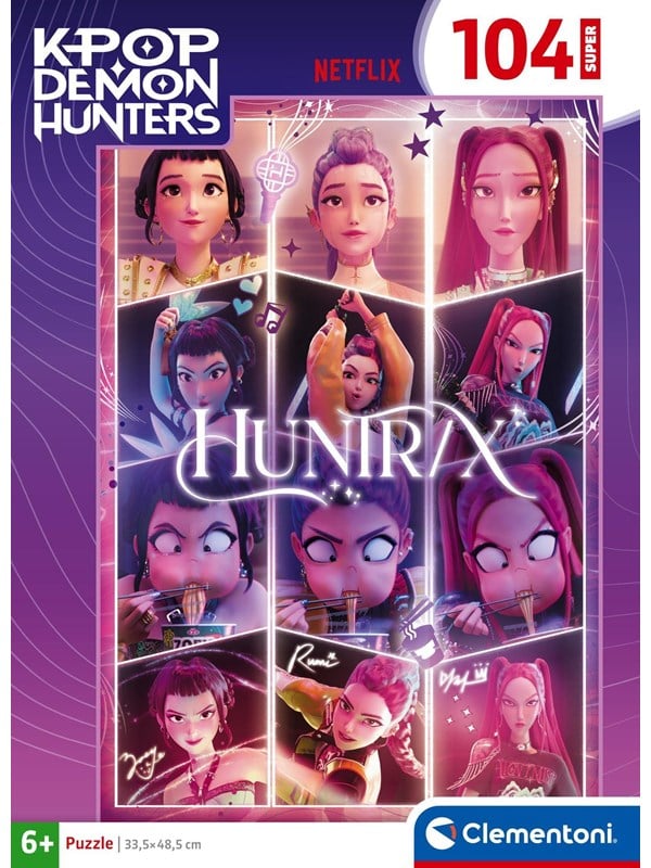 Clementoni Puslespill K-Pop Demon Hunters 2, Super 104 brikker
