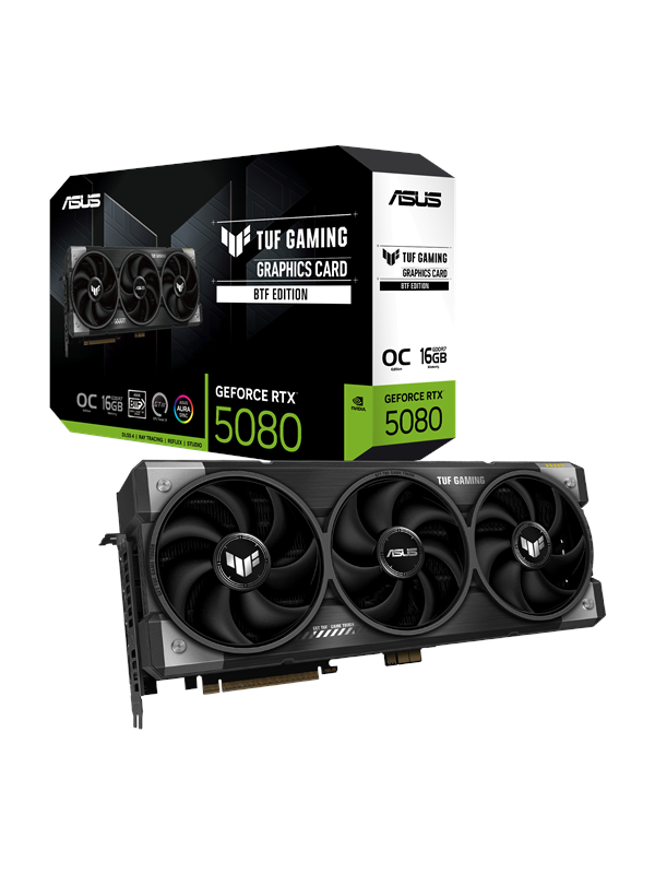 GeForce RTX 5080 TUF BTF OC - 16GB GDDR7 RAM - Grafikkort