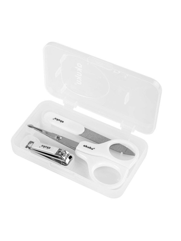 Akuku Manikyrsett i etui WHITE