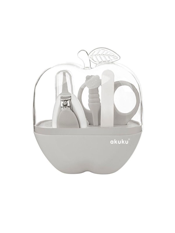 Akuku Baby care set APPLE CASE GREY
