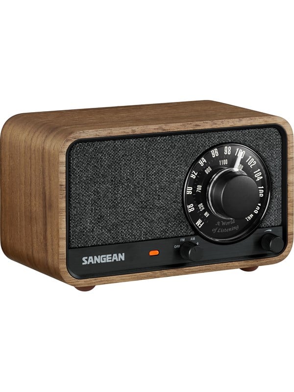 Sangean WR-8 AM/FM/Bluetooth Radio Vintage Walnut - AM/FM - Mono - Valnøtt