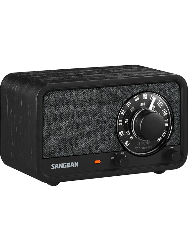 Sangean WR-8 AM/FM/Bluetooth Radio Midnight Oak - AM/FM - Mono - Eik/svart