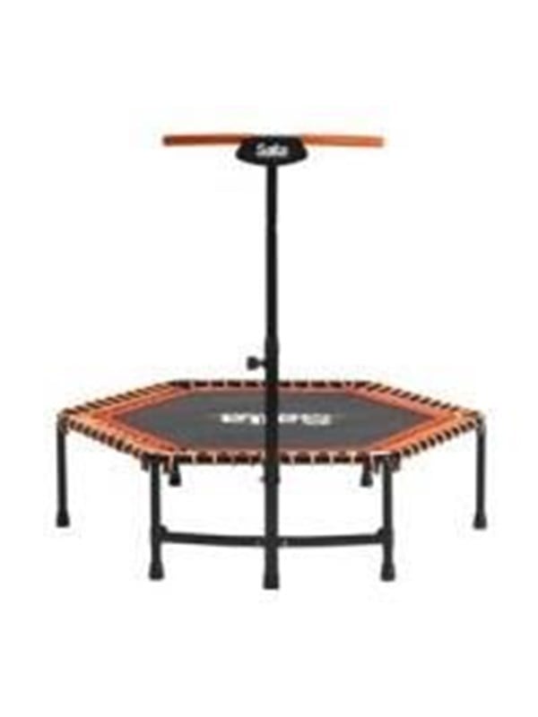 Orange Fitness-trampoline med håndtak, oransje